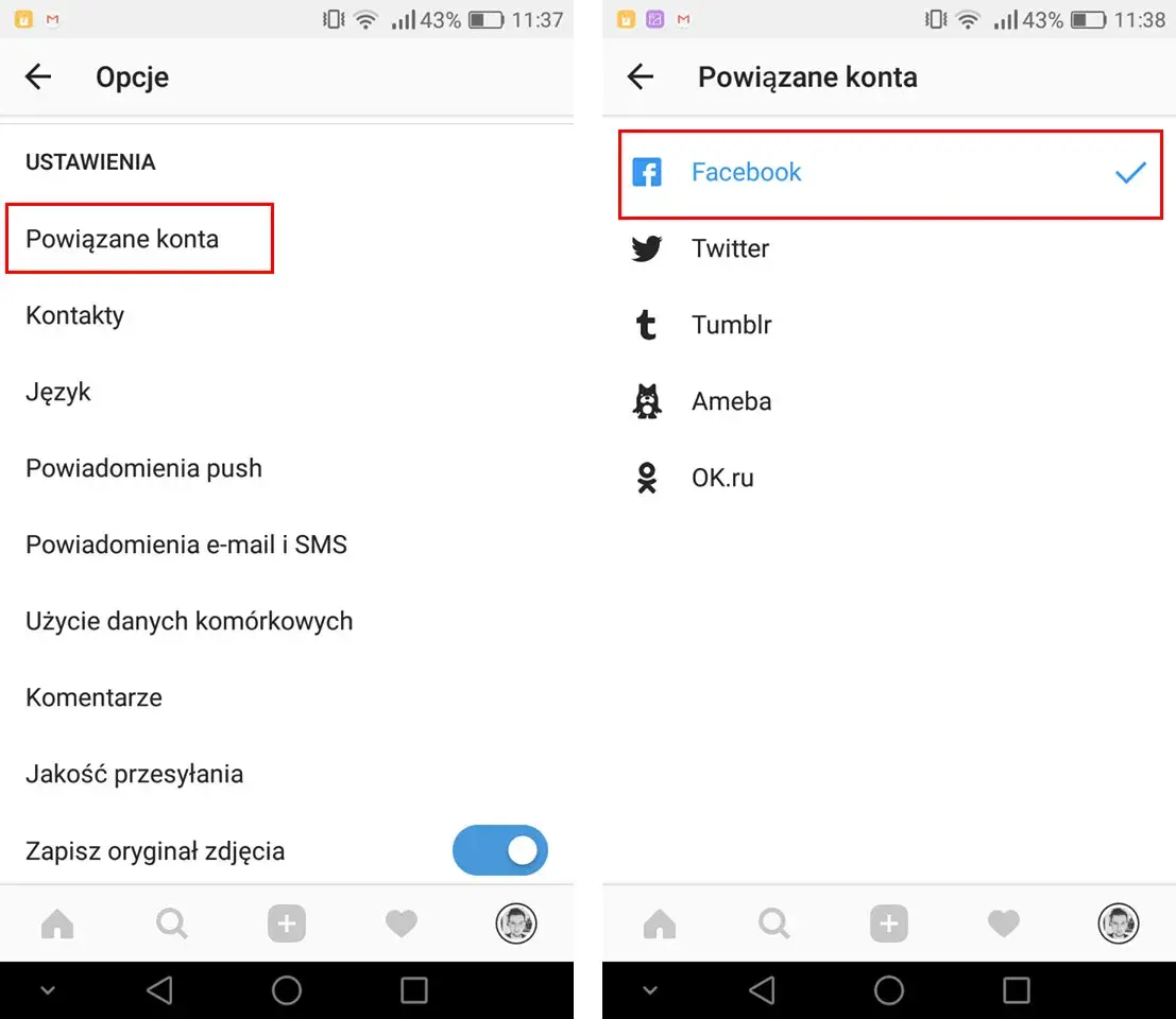 Jak usunąć Instagram z Facebooka i uniknąć niechcianych powiązań